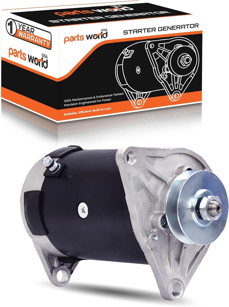 12V Starter Generator for Club CAR DS Golf cart 1984-1996 FE290 FE350 Kawasaki 1018294-01 Gator TX Turf Carryall 1992-96 15435 3102201HI1 420-46000 TMC000A0011 AM137931 TMC001B0011-1Year Free Support