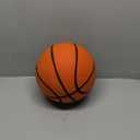 ALDWDY Silent Basketball Size 7 (29.5") – Grooved Airless Indoor Basketball for Quiet Dribbling and Indoor Training, Pro PU Foam Ball – Real Feel Higher Bounce Quieter, Orange 