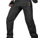 FREE SOLDIER Men's Tactical Pants Water Resistant Ripstop Cargo Work Lightweight EDC Hiking Pants with Multi Pockets (42W x 30L, Black)