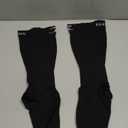 KEKING Zipper Compression Socks for Men Women, Closed Toe, 20-30mmHg Firm Support Knee High Zipper Compression Stockings for Wide Calf - Varicose Veins, DVT, Shin Splints, Edema, Nursing, Black 4XL