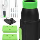 Car Drying Nozzle for EGO Power+ Leaf Blowers 530 575 580 615 650 765, Contain 1 Blower Wall Mount & 2 Mounts Battery Holders & Install Screw & Green Soft Silicone Band - 8 Inch