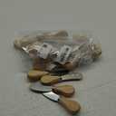 25 Piece Small Cheese Spreader Set, Stainless Steel Butter Spreader, Mini Butter Knife Spreader with Wooden Handle for Grill Plates, Sandwiches, Cocktail Spreaders, 4.7 inch