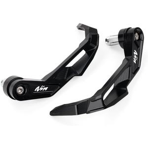 Motorcycle Handguards Compatible with Ninja 500 SE 2025 Ninja 400 300 250R ZX6R ZX10R ZX4RR ZX14R Ninja 1000SX Aluminum Brake Clutch Lever Guards Protector (Black)