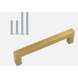 29 Pack 5 Inch Brushed Brass Drawer Pulls Cabinet Handles
