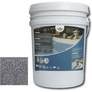 Self-Leveling Epoxy Colored Sand Floor Paint - Heavy Duty Quartz Floor Coating (Sea Gray,20KG/700OZ) - Slip-Resistant, Waterproof & Wear-Resistant for Indoor/Outdoor Garage, Basement, Shop, Concrete