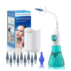 Ear Wax Removal, Ear Cleaner, Ear Cleaning Kit, FSA HSA Eligible, Manual Ear Irrigation Flushing System, Ear Wax Removal Kit, Safe and Effective to Clean Ear Built