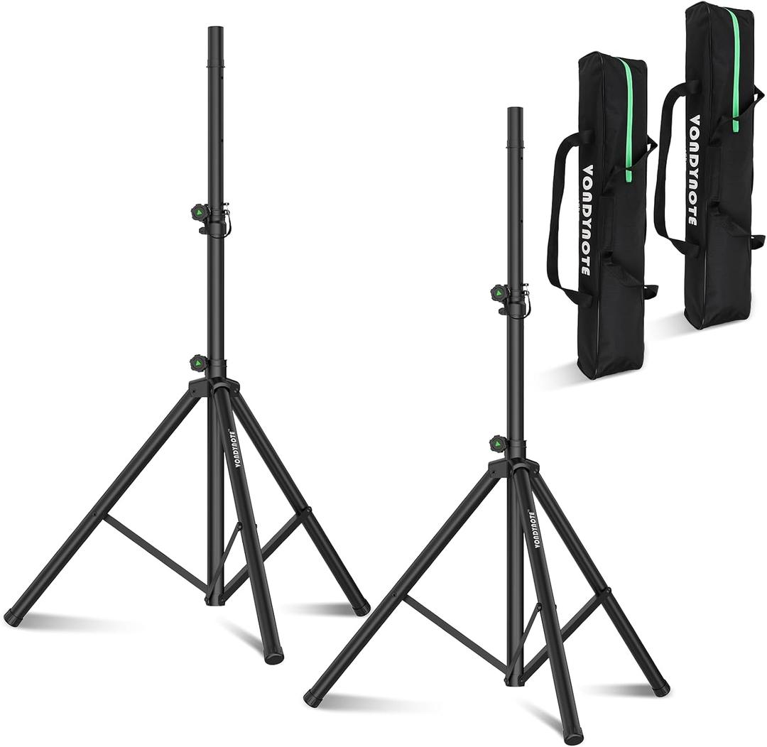 Tripod Speaker Stands Pair 44"-70" PA DJ Stand with Carrying Bags