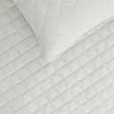 Easy-Going Twin Size Reversible Quilt Set with 1 Quilt and 1 Pillow Sham, Soft Bed Quilt Cover, Water Resistant Lightweight Microfiber Bedspread, Stain Resistant, Ivory/Ivory