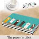 2 x Spiral Journal Notebook,A5 Hardcover Lined Journals for Women Girl 6 x 8.3 in,120 Pages Thick Paper,Cute College Ruled Writing Notebook for Gifts Office Work School(Cute Cat Claw)