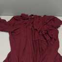 Bettysays Cardigan for Women 3/4 Sleeves Open Front Spring Summer Lightweight Cute Flowy Skirt Hem Cardigans (X-Large, A-08 Burgundy)