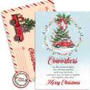 10 x Christmas Card for Coworkers, Coworker Colleague Merry Christmas Greeting Card with Envelope and Seal, Xmas Gift for Colleague, Friends, Work Friend