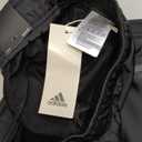 adidas Men's Essentials Warm-up Open Hem 3-stripes Tracksuit Bottoms,Straight Leg, Medium Size,Black on Black