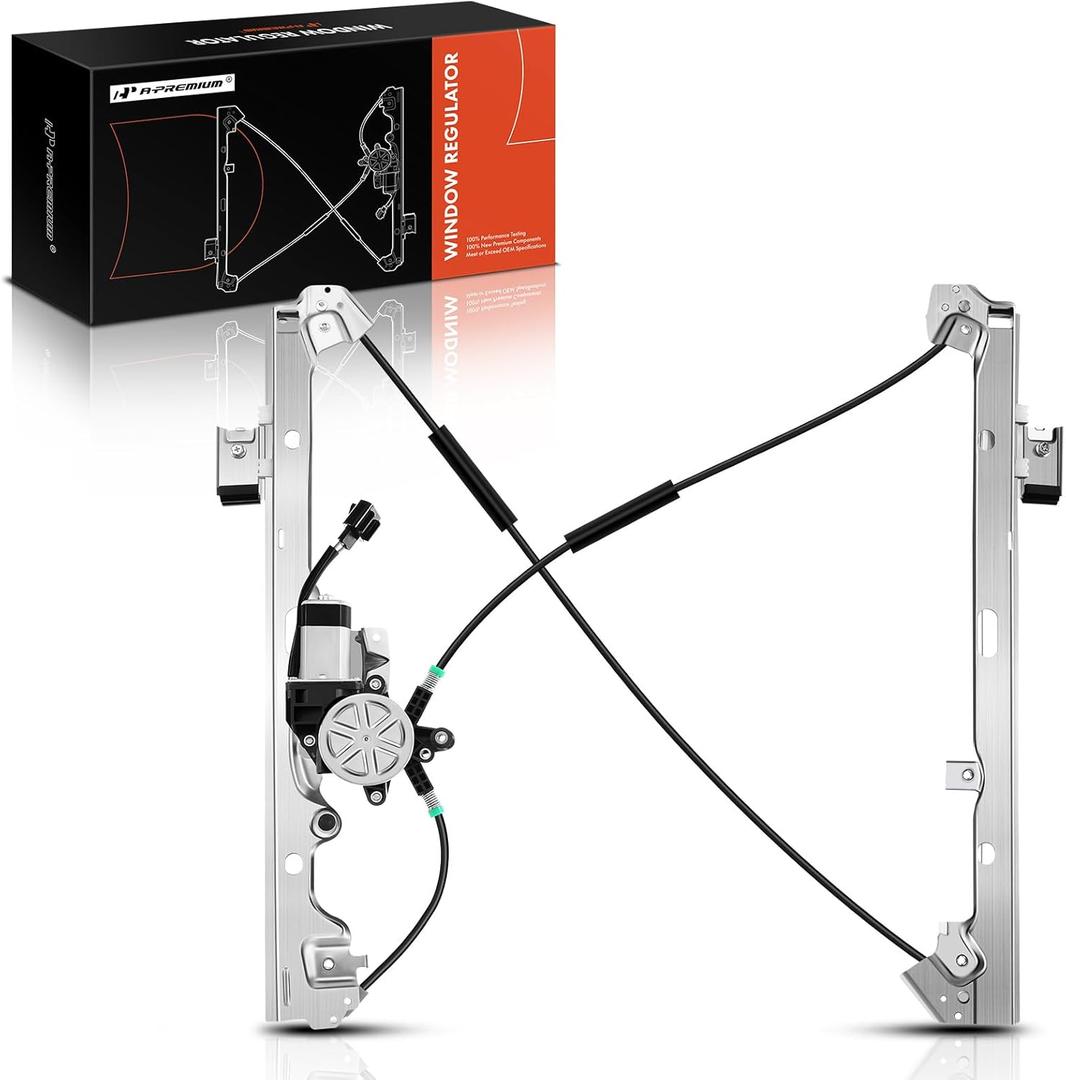 A-Premium Front Driver Side Power Window Regulator w/Motor Replacement for Chevrolet Silverado Tahoe GMC Yukon XL Sierra Escalade Pickup Truck SUV 2000-2006 A-Premium Front Driver Side Power Window Regulator w/Motor Replacement for Chevrolet Silverado Tahoe GMC Yukon XL Sierra Escalade Pickup Truck SUV 2000-2006