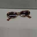 VANLINKER Polarized Retro Oval Sunglasses for Women and Men Small 90s Style VL9580