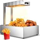 PYY French Fry Warmer Commercial Food Heat Lamp Food Warmer Light Free-Standing Warming Dump Station 5L Countertop Fries Food Warmer for Chips Churros Buffet Kitchen Restaurants 500W