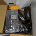 Cordless Drill Set/Driver, 20V Electric Power Drill With Battery And Charger, 40N Torque, 20+1 Settings, 2 Batteries,3/8-Inch Keyless Chuck, Driver Bits Kit, LED Light (Yellow Model - Includes 2 Batteries)