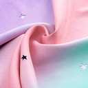 XiDi Curtains for Girls Bedroom Decor, Rainbow Blackout Curtains for Kids/Little Girl Room Decor, Unicorn Wall Decals,Pink Purple Green,63 x 34 inches,1 Panel