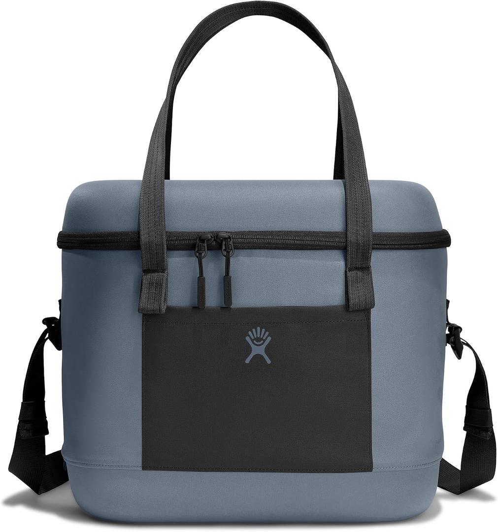 Hydro Flask Cooler Bag - Insulated Portable Soft Cooler - 20 L Capacity in Koala Gray and Black