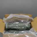 Zzlpp King Size Comforter Set 7 Pieces, Olive Green Seersucker Bed in a Bag with Sheets, All Season Bedding Sets with 1 Comforter, 2 Pillow Shams, 2 Pillowcases, 1 Flat Sheet, 1 Fitted Sheet