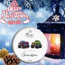 Grandson Christmas Ornament  Toy Car & Gamer Gift, Keepsake for Special Grandson, Car Lover or Video Game Fan Holiday Decor (C14)