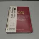 2 x 2026 Planner - Weekly and Monthly Planner, January 2026 to December 2026, Spiral Bound 2026 Calendar Planner Book, Inner Pocket, Perfect for Office Home School Supplies - A5 (6.3" x 8.5"), Burgundy