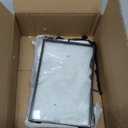 JUXYES Set of 2 Wall Hanging Brass Photo Frames for Pressed Flowers, Double Glass Hanging Picture Artwork Display Frame, Gold Floating Style Gallery Wall Frame for Photo Picture Poster etc, 4x6 Inches (Black)