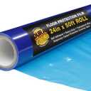 Dura-Gold Floor Protection Film, 24-inch x 50' Roll - Blue Self Adhesive Temporary Floor Covering, Protect Flooring from Foot Traffic, Paint Spills, Dust, Construction Debris, Moving - Hardwood, Tile (24-inch-x-50-feet)