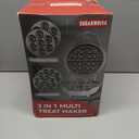 Thick Belgian Waffle Maker with 3 Removable Plates, 7 Non Stick Belgian Waffle Iron Removable Plates, 3 in 1 Mini Donut Maker Machine, Cake Pop Maker Machine Set with Accessories & Tools