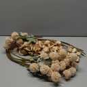 Beige Fake Flowers Silk 10 Mum Stems Eucalyptus Arrangement, Faux Flowers For Vase, Artificial Mums, Mini Floral Long Stem, Tan Nude Cream Neutral Floral, Chrysanthemum Pom Pom Floral Arrangement