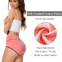 Cotton Underwear for Women Full Coverage Briefs (Pink, L)