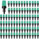 50 Pcs 1/4" Adjustable Atomizing Nozzles Drip Irrigation Spray Emitters, 1/4 Inch Drip Irrigation Nozzles Atomizing Irrigation Sprinkler Heads for Garden Agricultural Irrigation Patio Misting System