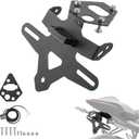 Motorcycle License Plate Bracket for Street Triple 765 R 765 RS 2020 2021 2022 2023 2024 2025 2026, Fender Eliminator With LED Light, Motorcycle Tail Tidy License Plate Holder Mount