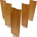 20PCS Wood Wicks for Candle Making 1.57 inch Width by 4.72 inch Height Smokeless Wooden Candle Wicks+Metal Bases