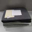 Bedsure Large Cat Beds for Indoor Cats - Extra Wide Cat Cube House for Small Pet with Fluffy Ball Hanging and Scratch Pad, Foldable Pet Cave Hideaway for Multiple Cats, 23.6x16.9x13 inches, Dark Grey