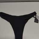 RELLECIGA Women's Black Super Cheeky Brazilian Cut Bikini Bottom Size Medium