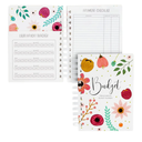 Paper Junkie Floral Monthly Budget Planner, Bill Organizer with 24 Pockets, Debt Payoff Tracker, Payment Checklist (5 x 7 In Budget Notebook)