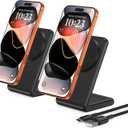Mag.Safe Charger - iPhone Charger Stand, Fast Magnetic Wireless Charger for iPhone 17/16/15/14/13/12 Series - Black (2pack)