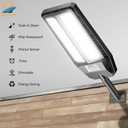Adewalk 5000W Solar Lights Outdoor - 7000K LED Solar Street Lights Outdoor with Motion Sensor and Remote Control, IP66 Waterproof, Dusk to Dawn for Yard, Patio, 2 Pack