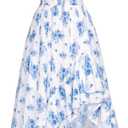 Scarlet Darkness Corset Dresses for Women Summer 2026 Floral Wedding Guest Chiffon Sundress L