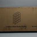 12-Tray Water Jug Rack, Storage 5 Gallon Water Cooler Bottle Holder Stand, 4-Tier Heavy Duty Carbon Steel 5 Gal Water Bottle Organizer for Home, Office, Kitchen, Warehouse, Black