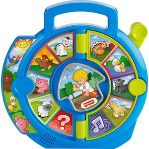 Fisher-Price Little People Toddler Learning Toy World of Animals See N Say with Music and Sounds for Ages 18+ Months