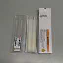 Homemory 2 Pcs Waxy Flameless Taper Candles with Remote, Flickering Battery Operated Taper Candle, Led Flameless Candlesticks Classic Tall Candles for Home, Wedding, Party, Ivory, 9.6 inches