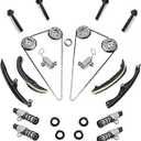 NEW Timing Chain Kit w/Tensioner Phaser Compatible with Ford F150 Expedition Compatible with Lincoln Navigator V6 3.5L Turbo 2017-2023, HL3Z6268A HL3Z6L266A ML3Z6C525A HL3Z6B274A HL3Z6K255B