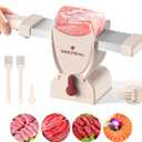 ONCE FOR ALL Meat Slicer Cleaver Kitchen Knife Set For Meat Slicing Shredding, Manual Fresh Meats Cutter Food Slicer For Beef Pork Mutton For Home Cooking BBQ Hot Pot (Pink)