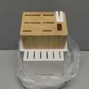 Astercook 15 Pieces Knife Set, Healthy Gold Titanium Coating Kitchen Knife Sets, Full Tang Knives Set with Block and Built-in Sharpener, German Stainless Steel Knife Block Set Dishwasher Safe Gold