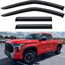 Window Visors Rain Guards for 2022-2026 Toyota Tundra Double Cab, Out-Channel Window Vent Wind Deflectors Visors Shades for 22 23 24 25 26 Tundra Extended Cab