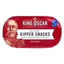 King Oscar Kipper Snacks, 3.54 Ounce Cans (Pack of 12), Lightly Smoked Herring Fillets, Wild Caught Canned Herring (EXP 02/26/29)