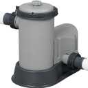 Bestway 58390E Flowclear 1500 GPH Filter Pump for 300 to 8,400 Gallon Above Ground Swimming Pool with Adaptors and Energy Saving Plug
