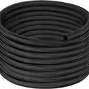 EVIL ENERGY 4AN Fuel Line, AN4 Braided Fuel Hose Nylon CPE 20FT Black