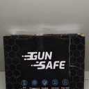 Biometric Gun Safe for Handgun, Pistol Safe with Fingerprint & KEY Access, Tree of Life Tempered Glass Hidden Gun Storage with Decor Function For Wall-Mounted